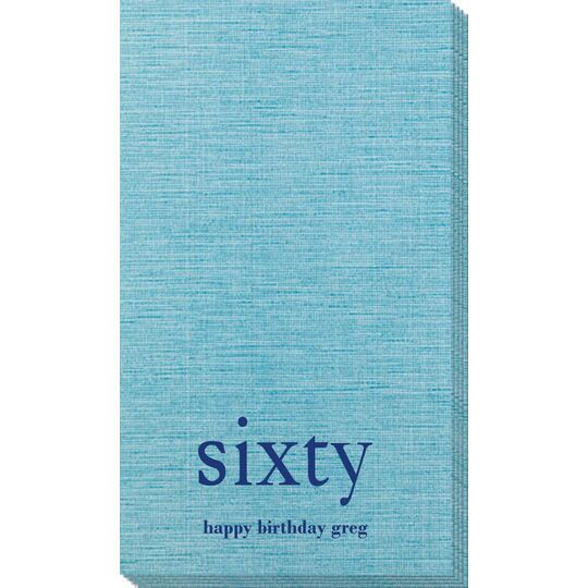 Big Number Sixty Bamboo Luxe Guest Towels